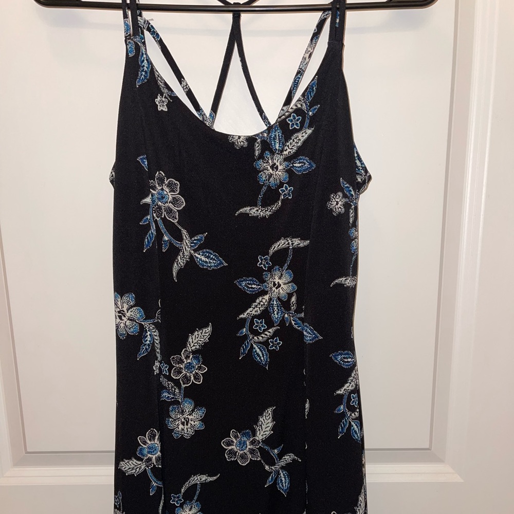 Crisscross back skater dress